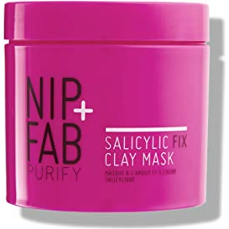 Nip+FabNip + Fab Salicylic Acid Fix | Tonmaske mit Salicylsäure | Reinigende Gesichtsmaske | Porenminimierung | Talgkontrolle | Aufhellung | Anti-Akne-Behandlung | 170 ml