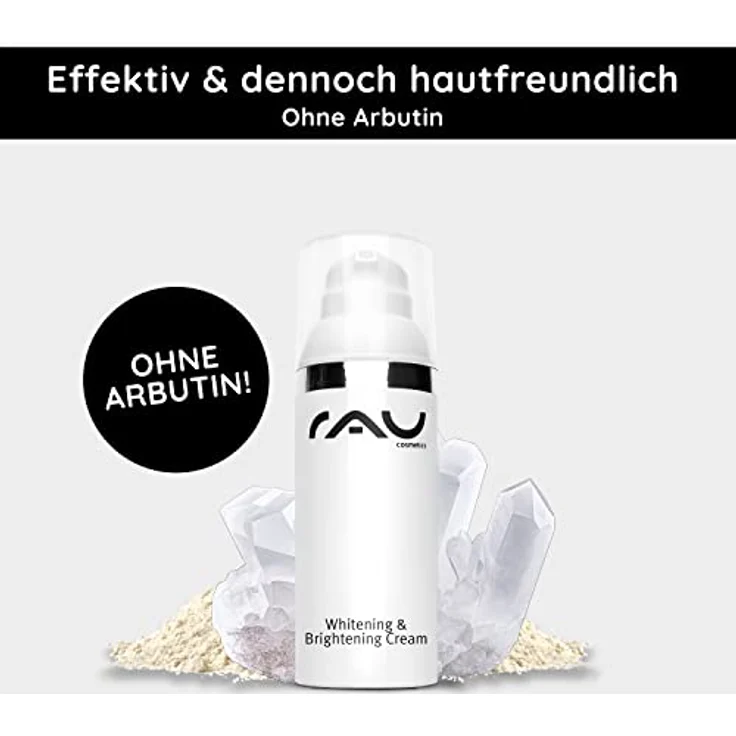 RAU Cosmetics Whitening & Brightening Cream 50 ml - Hautaufheller Creme, entfernt Sommersprossen, Pigment- und Altersflecken, ohne Arbutin - Natürliche Wirkstoffe, made in Germany – Bild 5