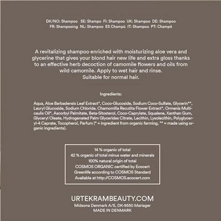 Urtekram Shampoo Kamille 250 ml – Bild 7