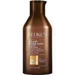 Redken Haarshampoo für trockenes, lockiges oder krauses Haar für Feuchtigkeit und Geschmeidigkeit, Mit Aloe-Vera, All Soft Mega Curls Shampoo, 300 ml