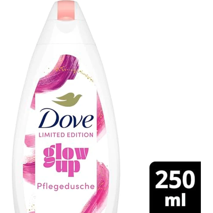 Dove Glow up Limited Edition, Duschgel für spürbar weichere Haut, 250 ml, mit Lotusblüte und Vanille Duft – Bild 2