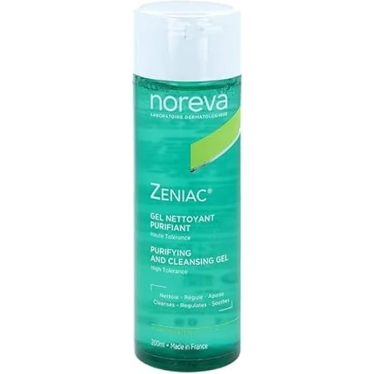Noreva Zeniac Reinigungsgel 200 ml, für ölige Haut, unreine Haut, Mischhaut, verbessert das Hautbild – Bild 9