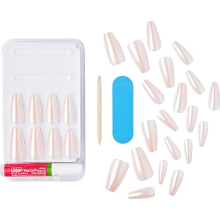 KISS Gel Fantasy High Volume Gel künstliche Fingernägel Hold Me Closer 28 St. Maniküre-Set für Damen – Bild 6