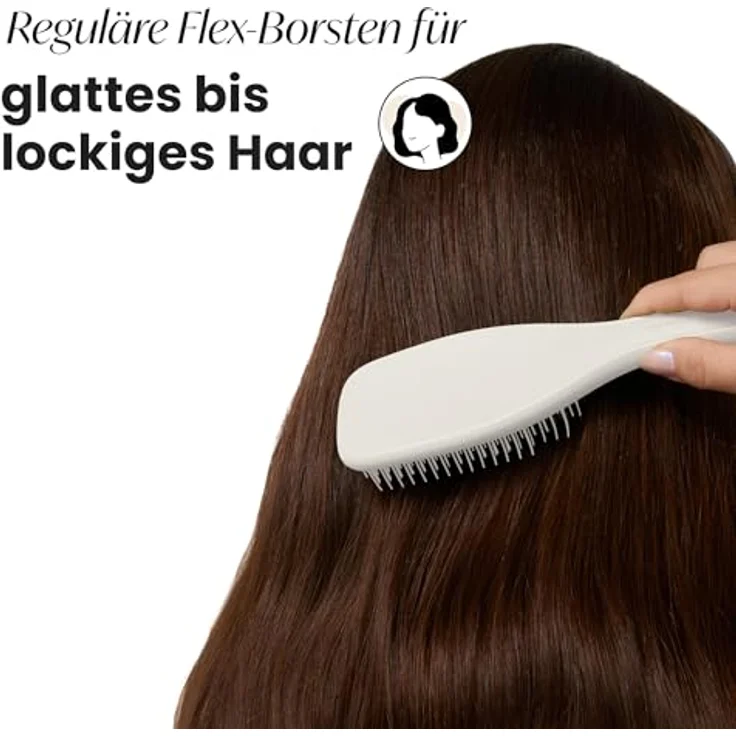 Tangle Teezer Ultimate Detangler, Entwirrungsbürste für nasses und trockenes Haar, zweistufige Borsten, Bimssteingrau, matte Oberfläche – Bild 3