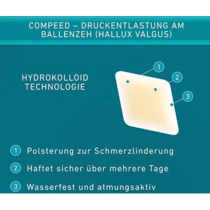 Compeed Ballenschutz Pflaster 5 St., Druck- und Schmerzlinderung, Schutz vor Reibung – Bild 3
