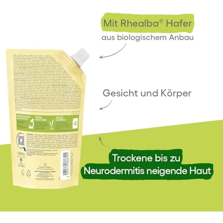 A-Derma EXOMEGA CONTROL Duschöl Nachfüllpackung, 500 ml Duschgel - Dermokosmetik aus der Apotheke, hochwertige kosmetische Stoffe, Deutschland – Bild 5