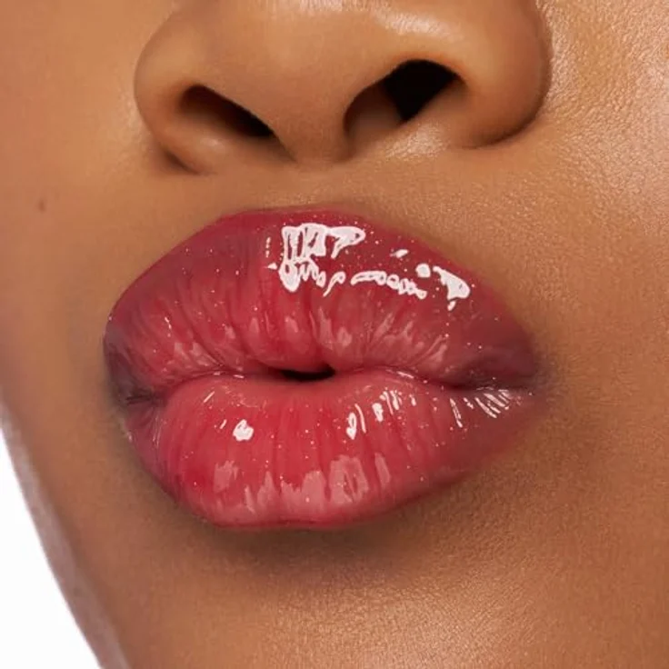 essence CHILI BOMB shiny lipgloss 01 Strawberry Salsa, Volumengebender Lipgloss mit nicht klebender Textur und Chili-Extrakt für aufpolsternden Effekt – Bild 8