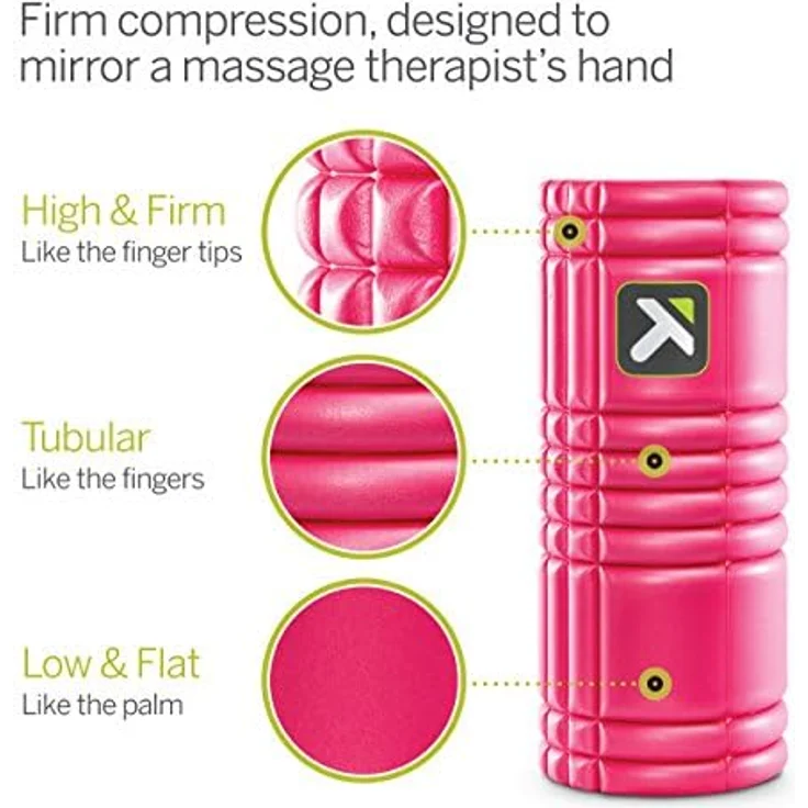 Trigger Point Grid Foam Roller, Massagegerät mit harten und weichen Rollen für effektive Core-Workouts – Bild 2