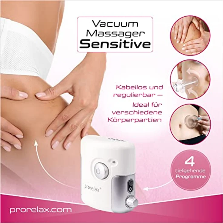 prorelax Vakuum-Massager 85637 SENSITIVE – Bild 4