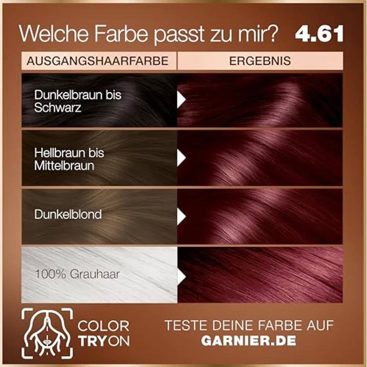 Garnier GOOD Dauerhafte Haarfarbe 4.61 Sonnenaufgangs-Violett, Coloration ohne Ammoniak mit bis zu 100% Grauabdeckung, 1 Stk. – Bild 5