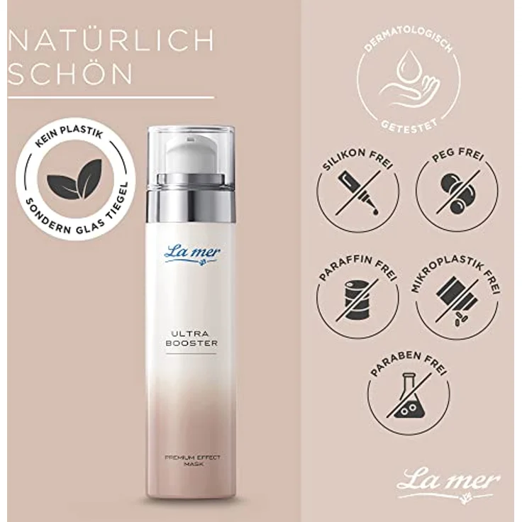 La mer Ultra Booster Premium Effect Mask - Cremige Gesichtsmaske für intensive Feuchtigkeit - Schützt und stärkt die natürliche Hautbarriere - Mindert Falten und wirkt nachhaltig straffend - 50 ml – Bild 4