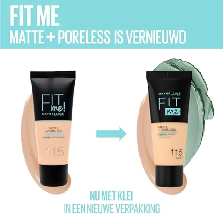 Maybelline Fit Me! Matte + Poreless Make-up 100 Warm Ivory 30 ml  – Bild 3