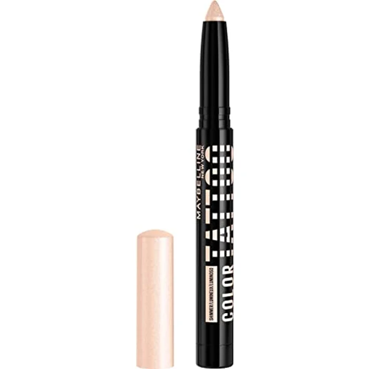 MAYBELLINE NEW YORK Color Tattoo 24 HR Lidschatten, Farbton 10 I am Shining, 1,4 g mit matter Textur und langanhaltender Farbabdeckung – Bild 1