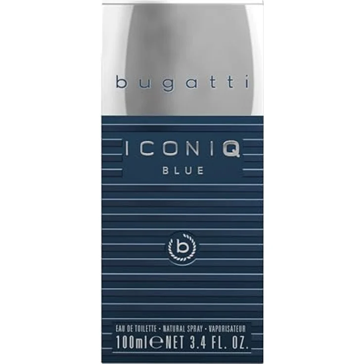 Bugatti Iconiq Blue, Parfüm für Herren 100ml, aromatisch-aquatisch mit Zitrone, Salbei, Amber & Moschus, zeitloses Eau de Toilette – Bild 3