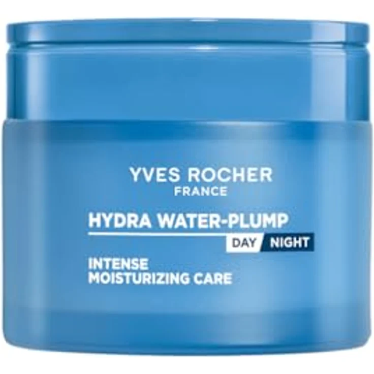 Yves Rocher Hydra Water-Plump, Intensiv Feuchtigkeitspflege mit 100h Feuchtigkeit, Edulis & Bi-Hyaluron-Komplex, für alle Hauttypen, 75 ml – Bild 1