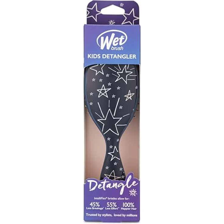 Wet Brush Kids Detangler – Galaxy Midi Entwirrungsbürste mit ultraweichen IntelliFlex-Borsten, schmerzfrei für alle Haartypen – Bild 5