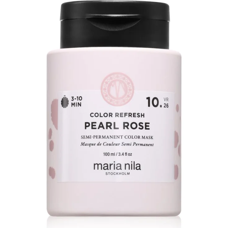 Maria Nila Colour Refresh, Sanfte nährende Haarmaske ohne permanente Farbpigmente, Farbton Pearl Rose 10.26, 100 ml