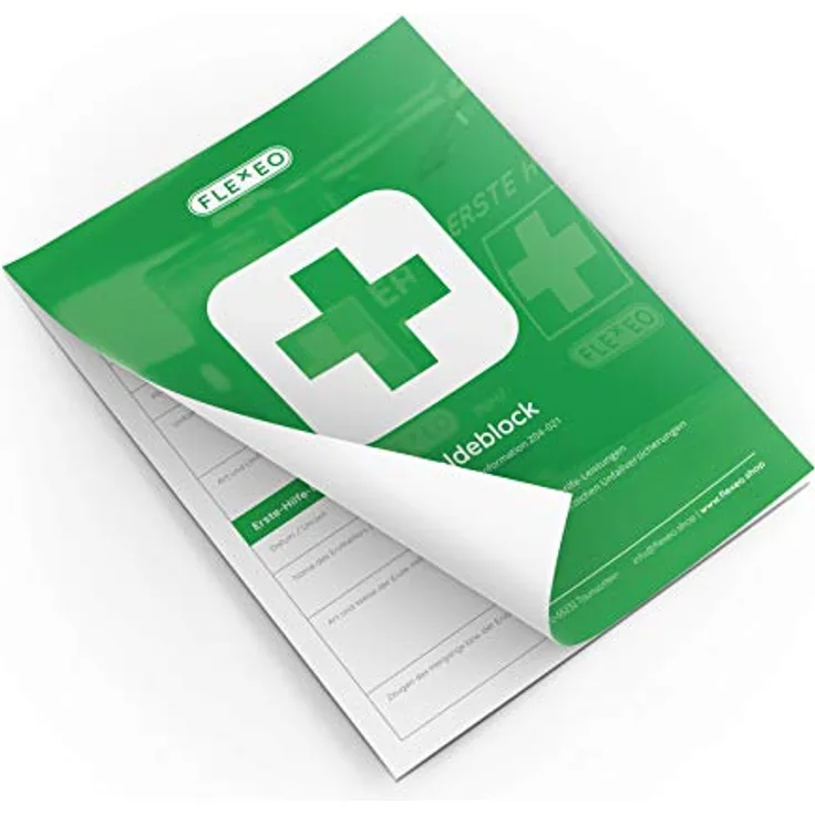 Flexeo Meldeblock gem. DGUV Information 204-021