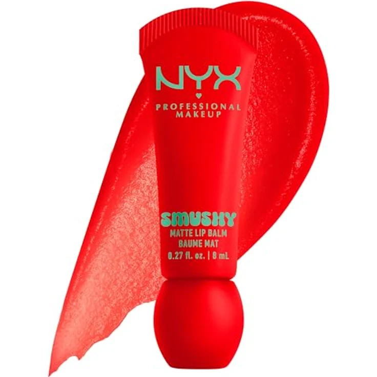 NYX Professional Makeup Smushy Matte Lip Balm Lippenbalsam, mattierende Pflege in Soft Sorbet, 8 ml – Bild 1