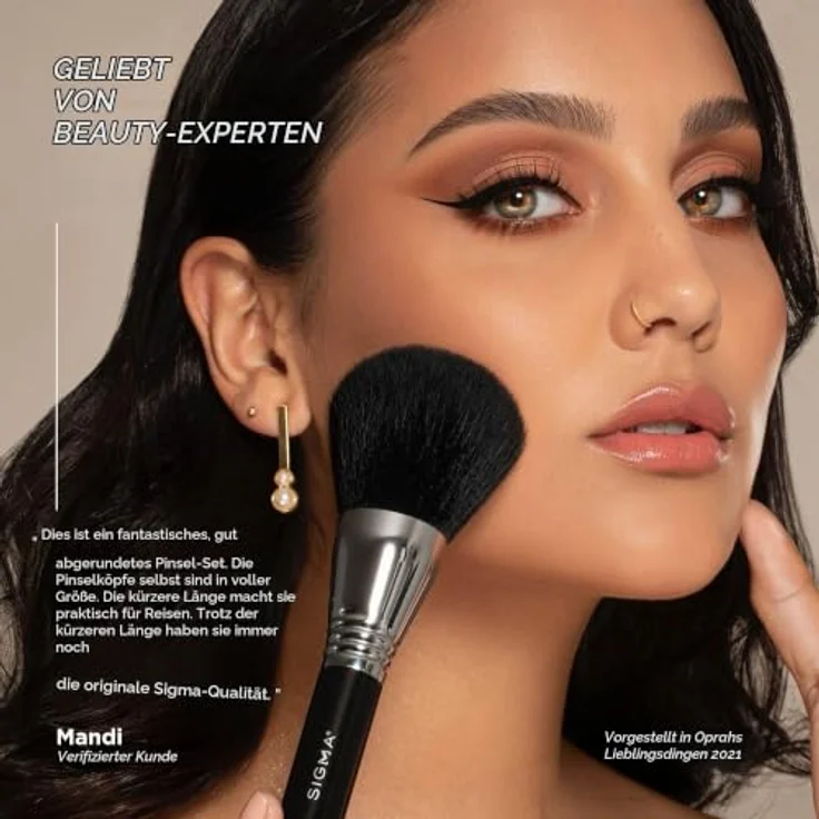Sigma Beauty Travel Kit Make Me Classy, Pinselset mit 7 handlichen Pinseln und praktischem Behälter – Bild 5