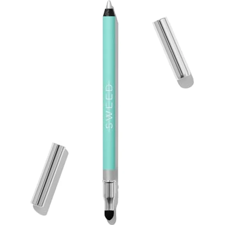 Sweed Satin Eyeliner Euphoria Silver, funkelnder Kajalstift mit wasserfester Formel, 1,2 g – Bild 1