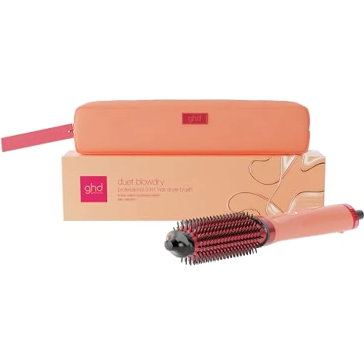 ghd ghd duet blowdry™ Warmluftbürste in Sunkissed Peach, 2-in-1 Haarföhn mit Heat-Air Xchange Technologie™ und Hitzeschutz-Etui – Bild 1