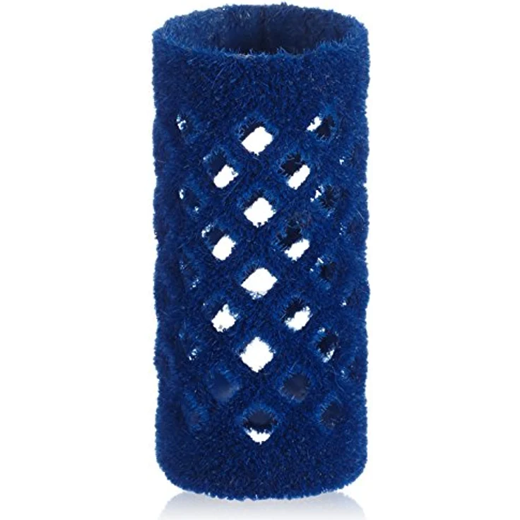 Efalock Professional Metallwickler beflockt kurz, 21 mm, blau, 2er Pack, (2x 12 Stück) – Bild 1