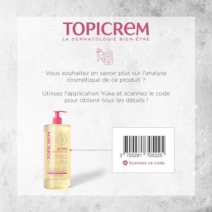 Topicrem UH BODY Shower Oil, feuchtigkeitsspendendes Duschöl für trockene und empfindliche Haut, 1000 ml – Bild 5