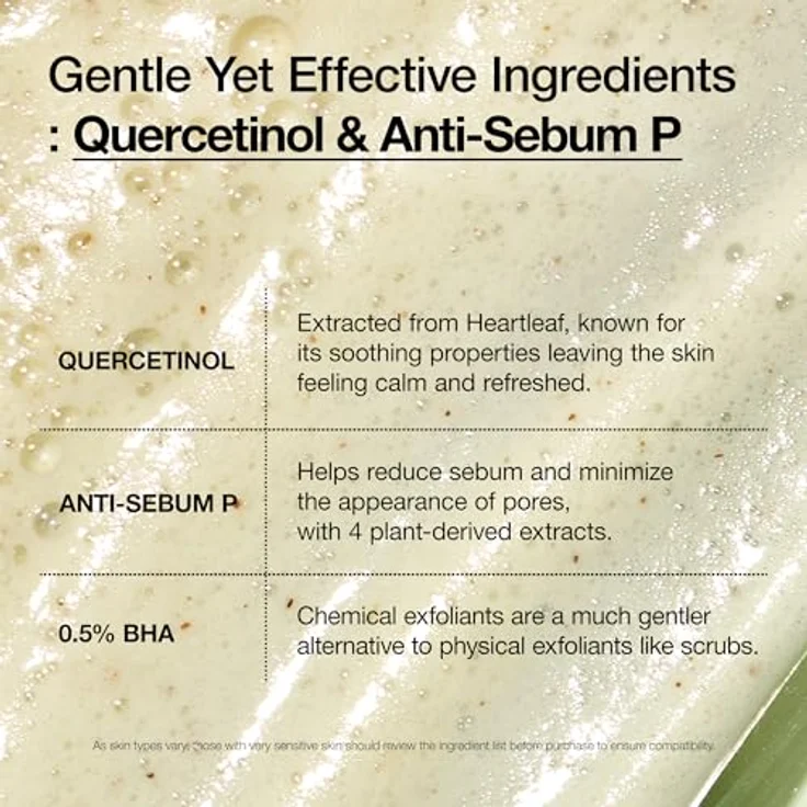 ANUA Heartleaf Quercetinol Porentiefenreinigungsschaum, Gesichtsreiniger mit 0,5 % BHA, Hyaluronsäure und Glycerin, für doppelte Reinigung und Mitesserentfernung, 150 ml – Bild 4