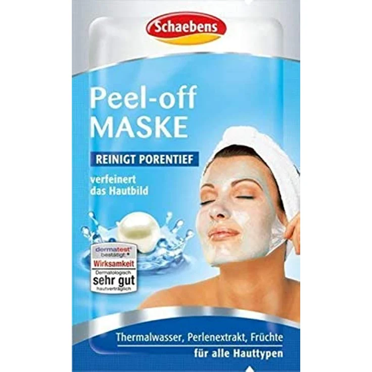 Schaebens Peel-off Gesichtsmaske, reinigend und verfeinernd, 10 x 15mL für 10 Anwendungen – Bild 1