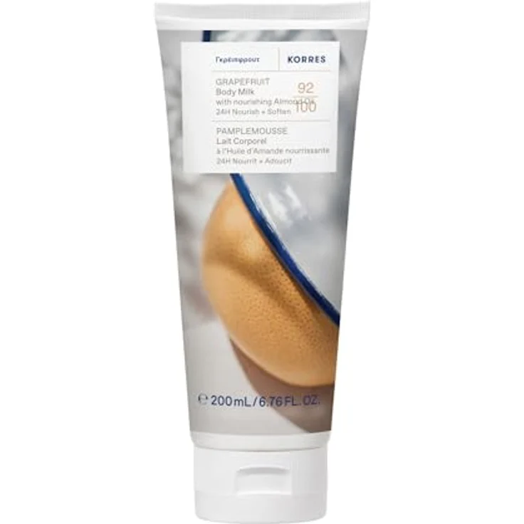 Korres Grapefruit Bodylotion, feuchtigkeitsspendend, 200 ml, vegan, für geschmeidige Haut – Bild 1