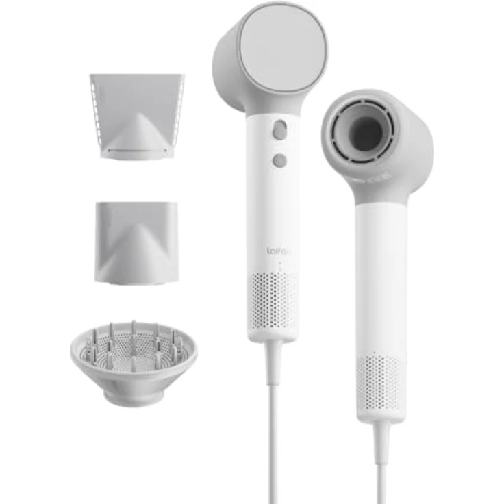 LAIFEN NEO Haartrockner, Weiß, 1500 Watt mit LED-Lichtleiste und abnehmbaren Filter – Bild 1