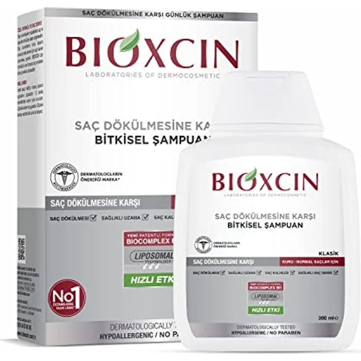 Bioxcin Shampoo gegen Haarausfall | Natürliches Shampoo für Normales & Trockenes Haar (300 ml) | Mit BIOCOMPLEX B11 & Liposomen | Stärkt & Verhindert Haarausfall – Bild 1