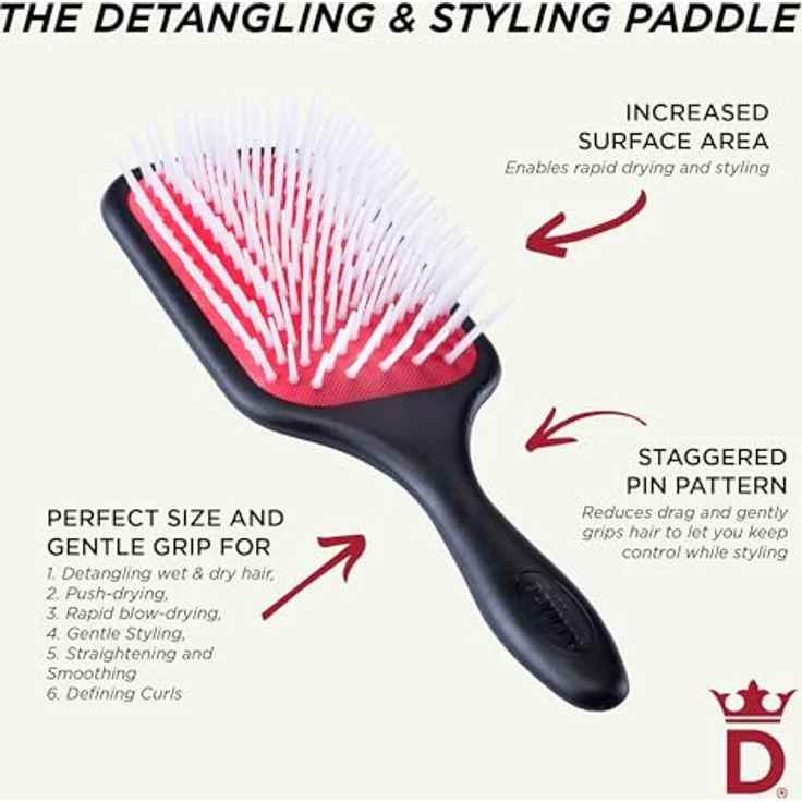Denman Bürste Paddle Brush D38 – Bild 6