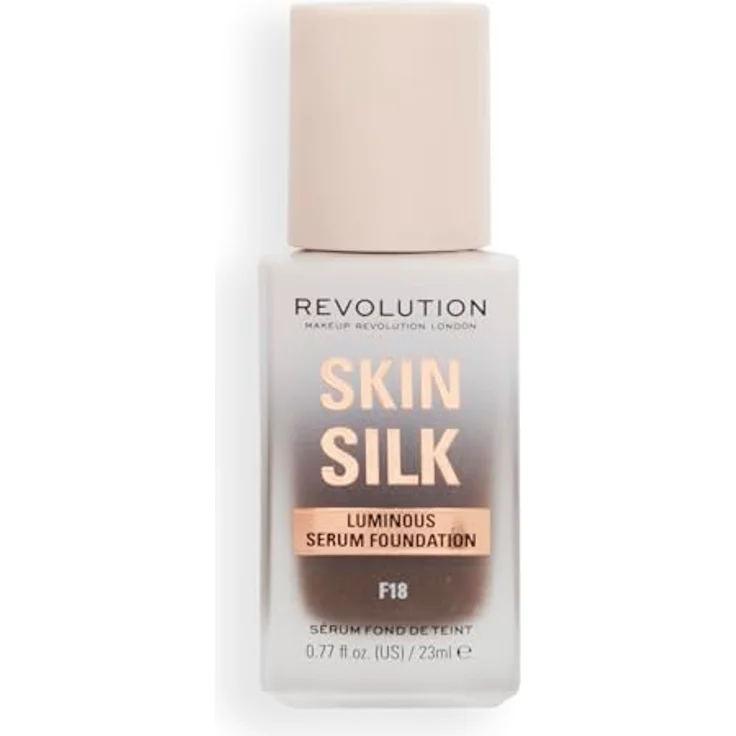 Revolution Beauty London, Skin Silk Serum Foundation, Light to Medium Coverage, Contains Hyaluronic Acid, F18, Warm Undertone, 23ml – Bild 2