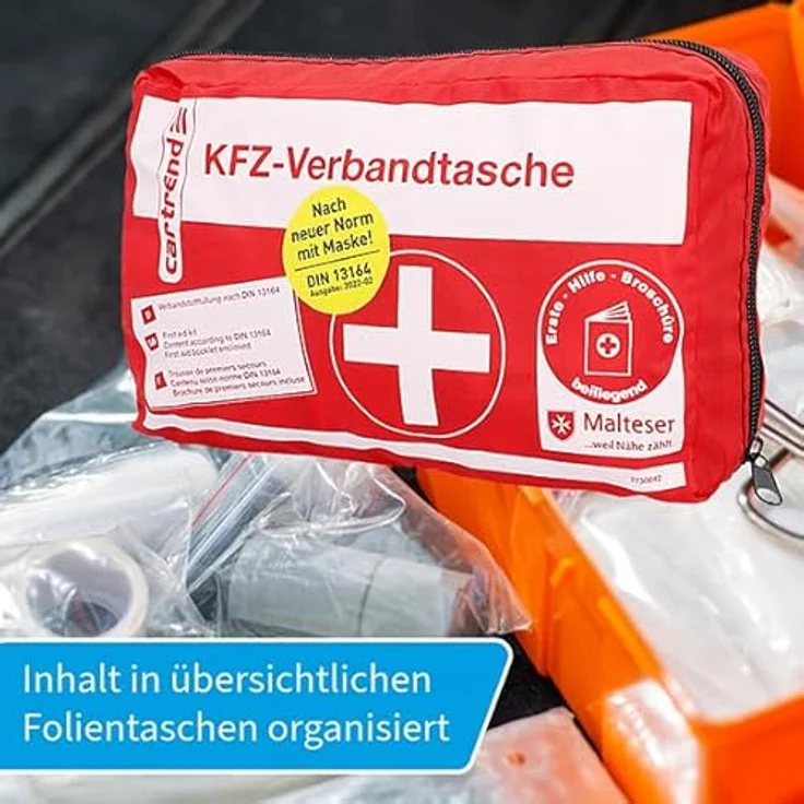 Cartrend KFZ-Verbandtasche, rot - Preisvergleich – Bild 6