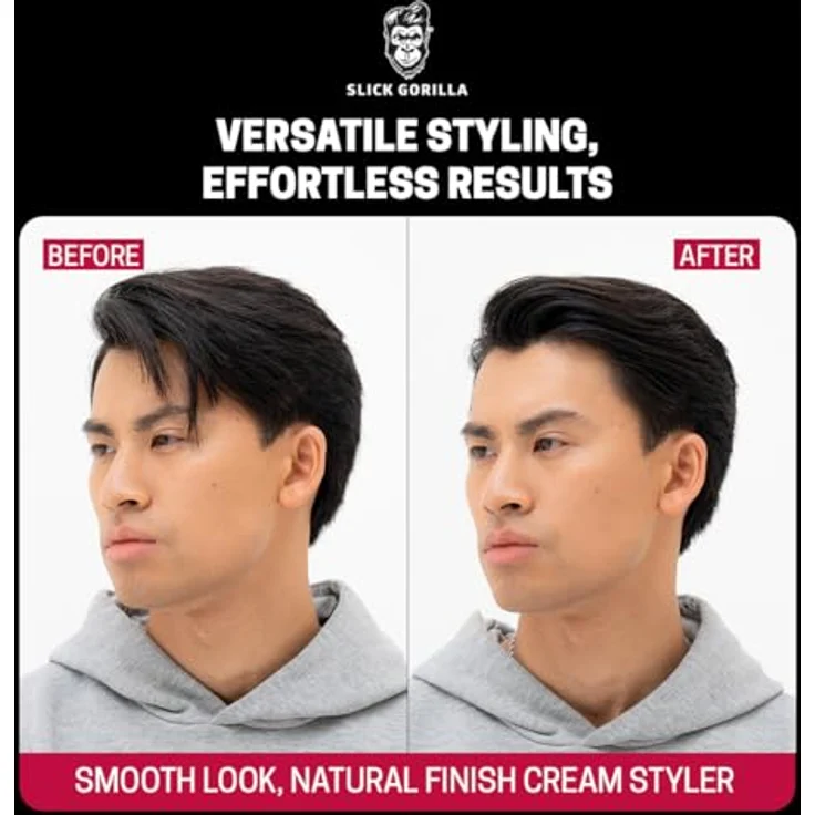 Slick Gorilla Creme-Styler, vielseitiger Haarstyler für natürliche Looks, 100ml/3.38fl oz, vegan und grausamkeitsfrei – Bild 4
