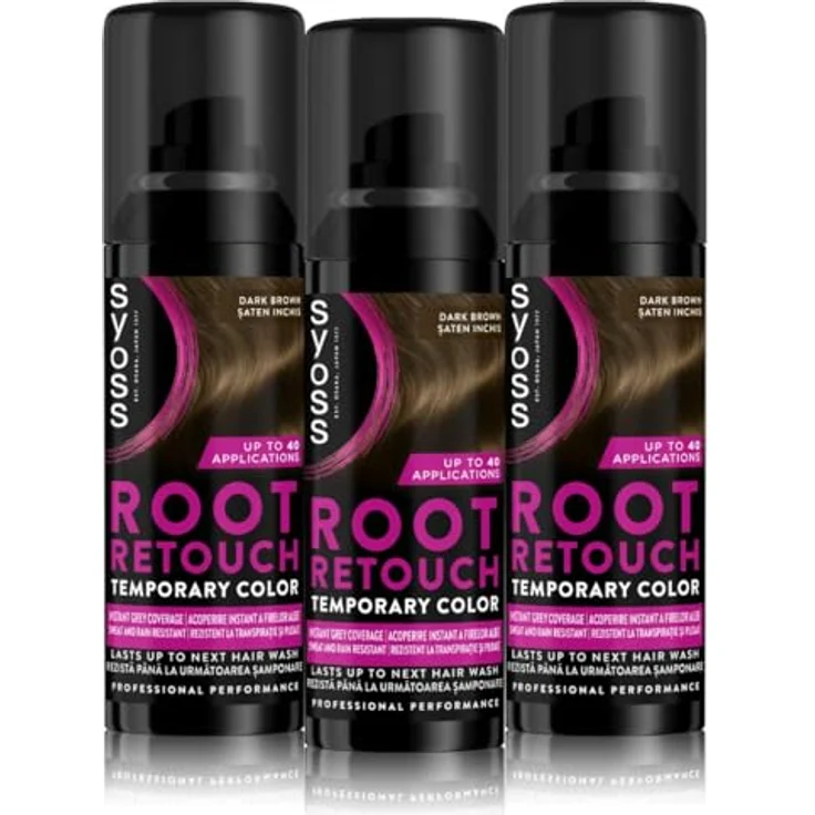 Syoss Ansatz Retoucher Kaschierspray Dunkelbraun 120 ml – Bild 2