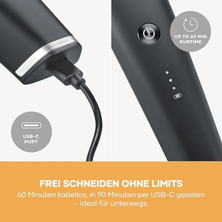 Severin HS0708 Haarschneider, Akku/Batteriebetrieb, 1-33 mm Schnittlängen, 6 Watt, Versandkostenfrei – Bild 5