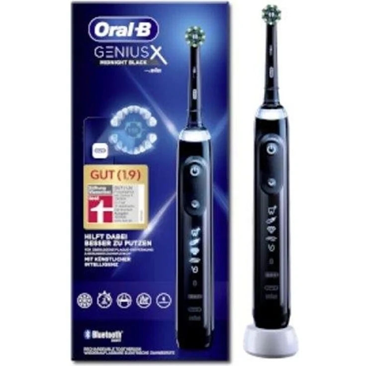 Oral-B Genius X Elektrische Zahnbürste-Electric Toothbrush mit künstlicher Intelligenz & Putztechnikerkennung, visuelle Andruckkontrolle, 6 Putzmodi inkl. Sensitiv, Timer – Bild 1