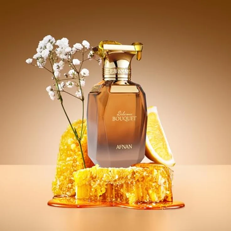 Afnan Delicious Bouquet Eau de Parfum für Damen, 70 ml, luxuriöser Gourmand-Duft mit Karamell, Vanille und Blumen – Bild 4