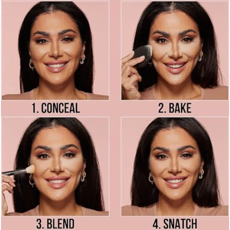 Huda Beauty Easy Bake Loose Powder, loser Puder für Damen, Farbton Blondie, 20 g, mattes Finish und Kontrolle über Talgproduktion – Bild 4