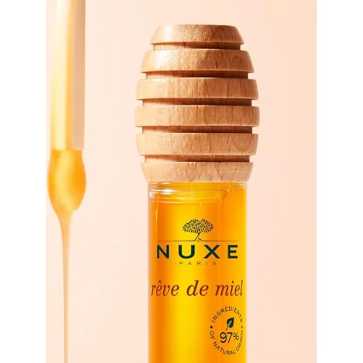 Nuxe Rêve de Miel Honey Lip Care, nährender Lippenbalsam mit Vitamin E, 10 ml in Geschenkverpackung – Bild 2