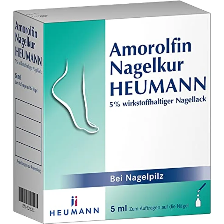 Heumann Amorolfin Nagelkur bei Nagelpilz, 5 ml Wirkstoffhaltiger Nagellack – Bild 1
