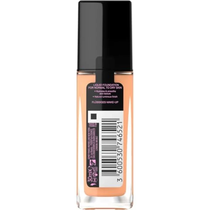 MAYBELLINE NEW YORK Fit Me! Flüssiges Make-Up, 30 ml, für klare und glatte Haut, Farbton 120 Classic Ivory – Bild 3