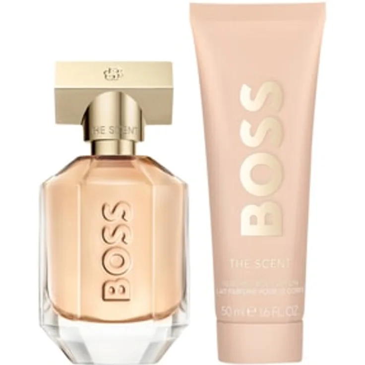HUGO BOSS The Scent for Her Duftset, Eau de Parfum 30 ml und Bodylotion 50 ml in roségoldener Geschenkverpackung