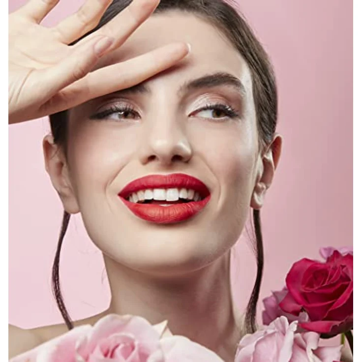 Deborah Milano Red Touch Lipstick Nr. 7 Fiery Red, Flüssiger Lippenstift mit ultra-mattem Finish, langanhaltend und pflegend, 4,5 g – Bild 2