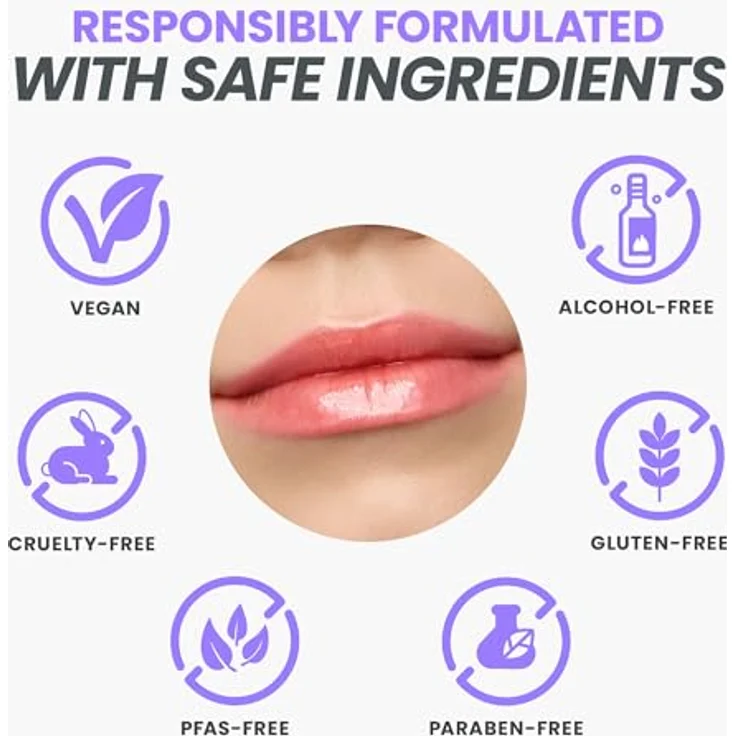 Wonderskin Lip Rehab Serum Oil - Flirt - Intensiv feuchtigkeitsspendendes Lippenöl mit nicht klebendendem Glanz, 3.57 ml – Bild 7