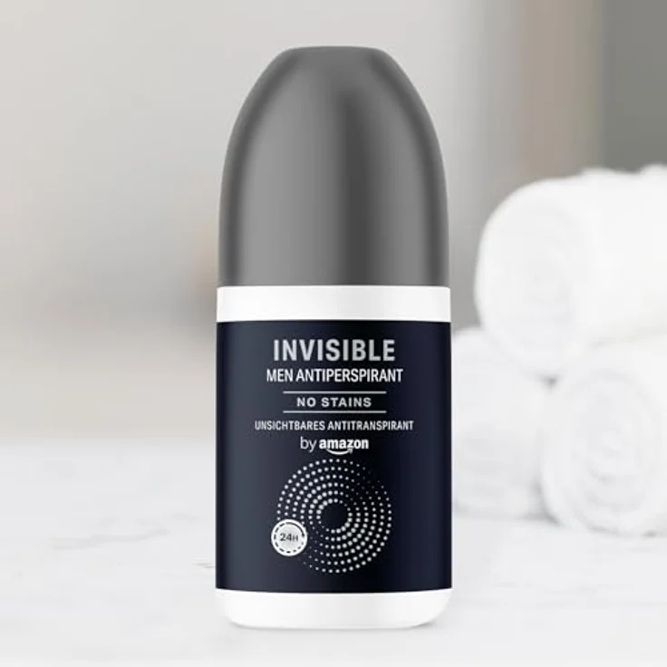 by Amazon Unsichtbarer Antitranspirant-Roll-On für Herren, 75 ml, 24 Stunden Schutz, vegan, fleckenfrei – Bild 5