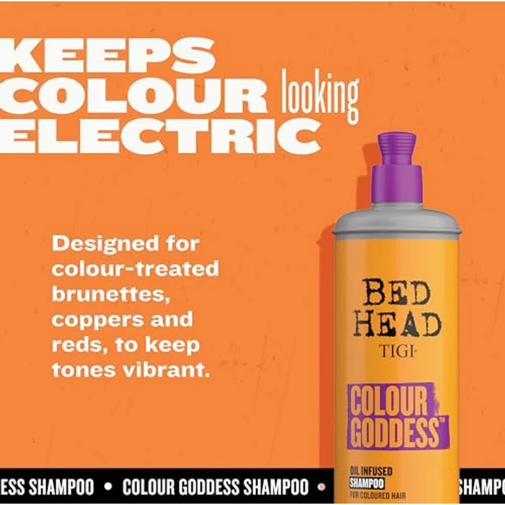 Tigi Bed Head Colour Goddess Oil Infused Shampoo schützendes Shampoo für gefärbtes Haar 600 ml – Bild 4